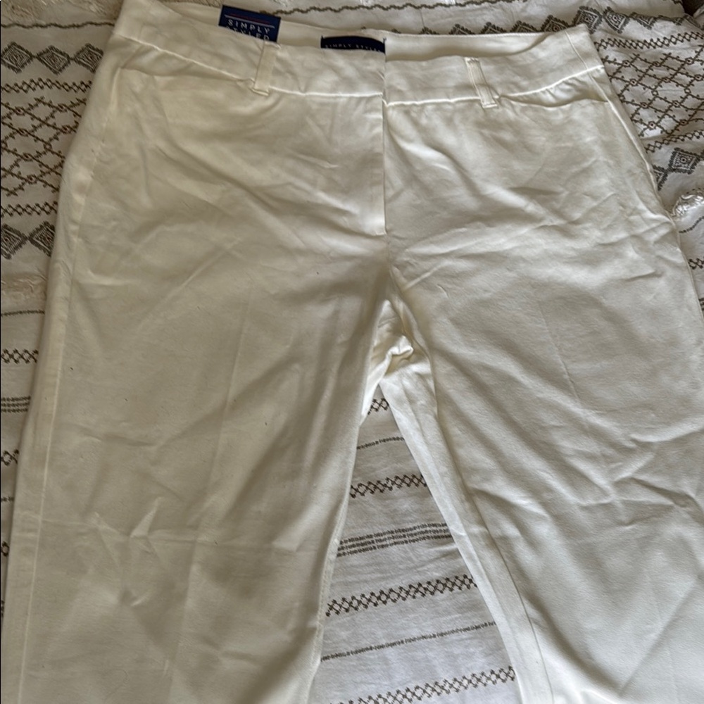 Simply Styled Elegant Cream Trousers